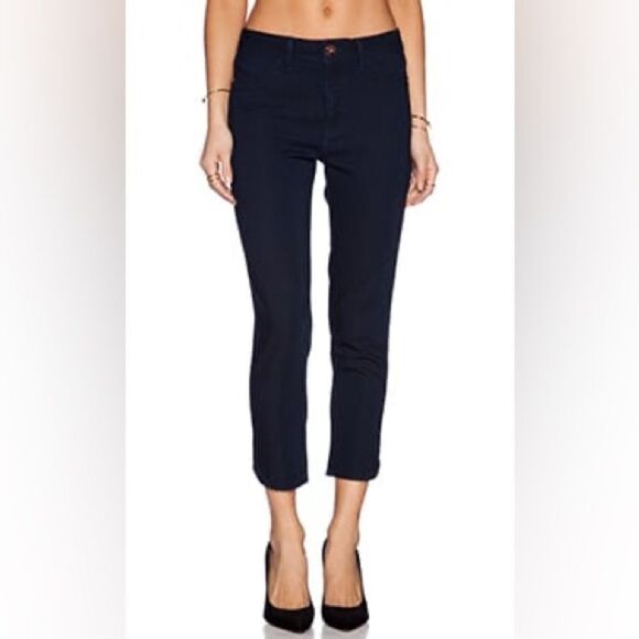 DL1961 Bardot High Rise Cropped Skinny Jeans in Flatiron Size 25 - Picture 1 of 13
